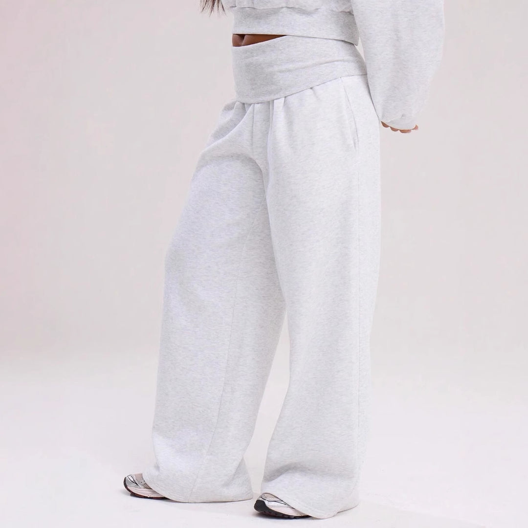 Damen Lässige weit geschnittene Freizeithose R&B