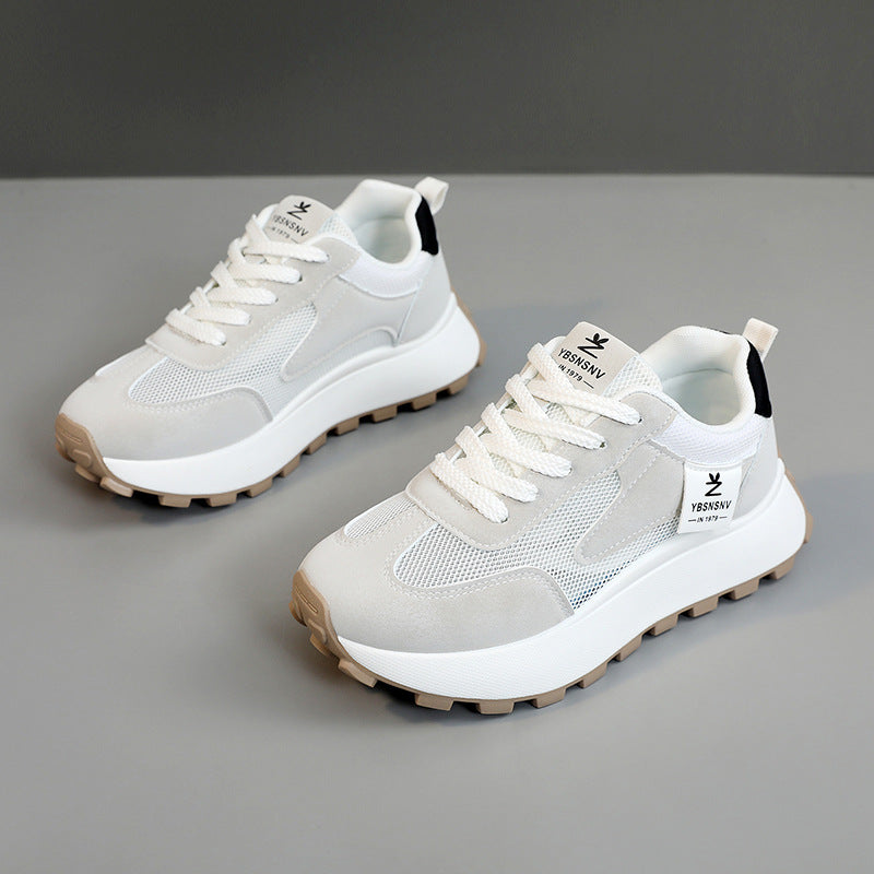 Damen Sportliche chunky Sneakers mit atmungsaktiver Mesh-Oberfläche und bequemer Dämpfung R&B