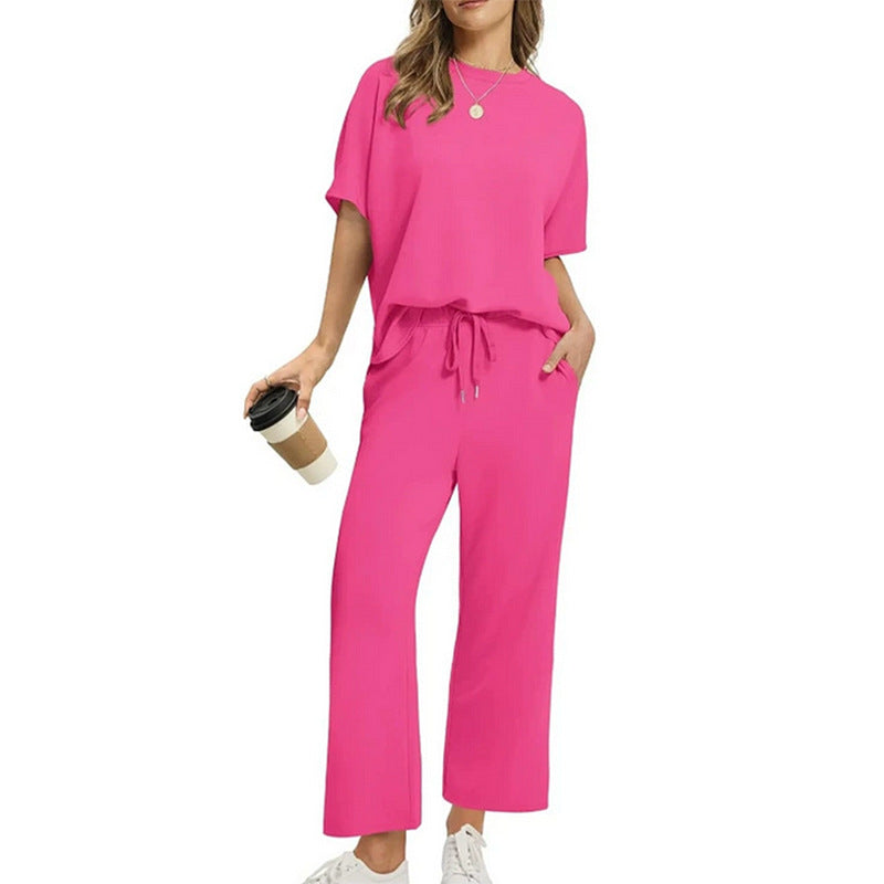 Damen Bequemes Freizeitanzug-Set mit lockerem Schnitt und stilvollen Taschen R&B
