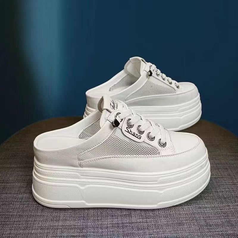 Damen Plateausneaker mit Mesh-Einsätzen R&B