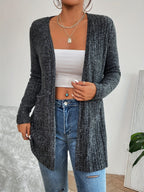 Damen Strickjacke mit feiner Rippstruktur und praktischen Taschen R&B