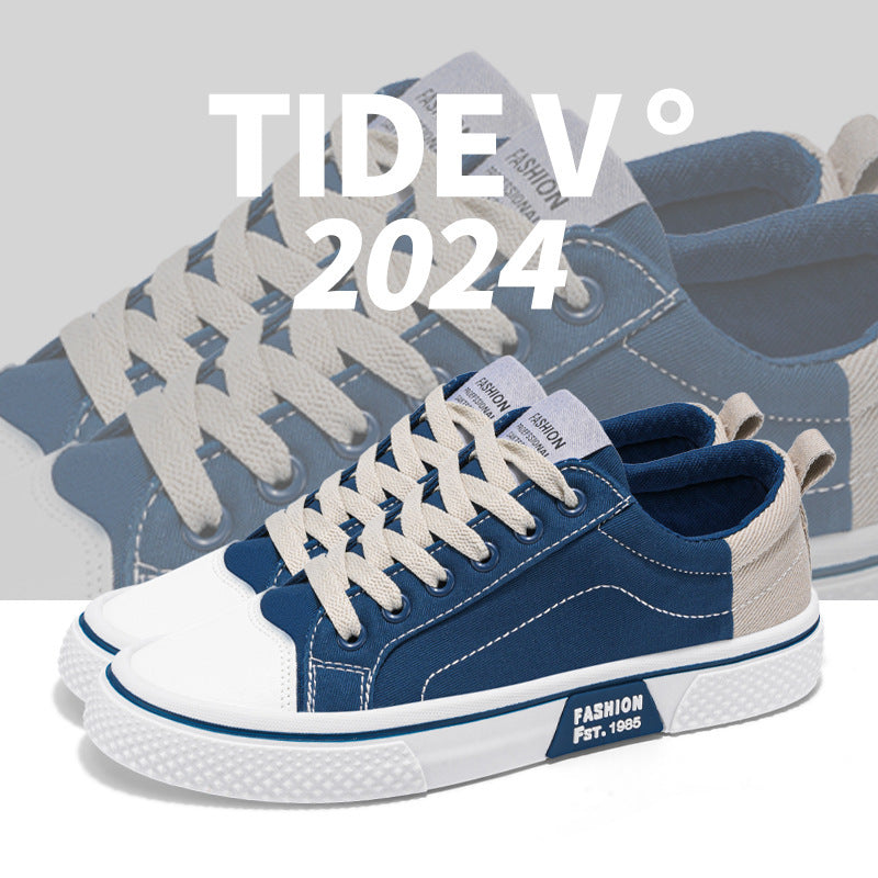 Damen Modische Sneakers mit kombiniertem Obermaterial
