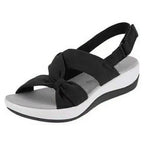 Damen Wedge-Sandalen mit modischem Knoten-Design und ergonomischer Sohle R&B