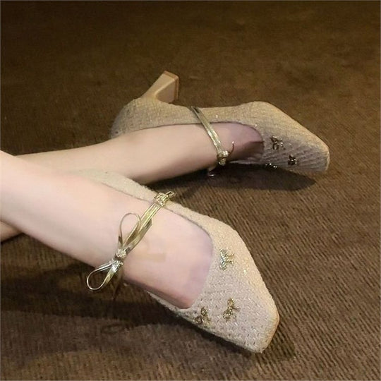 Damen elegante Pumps mit modischem Schleifendetail R&B