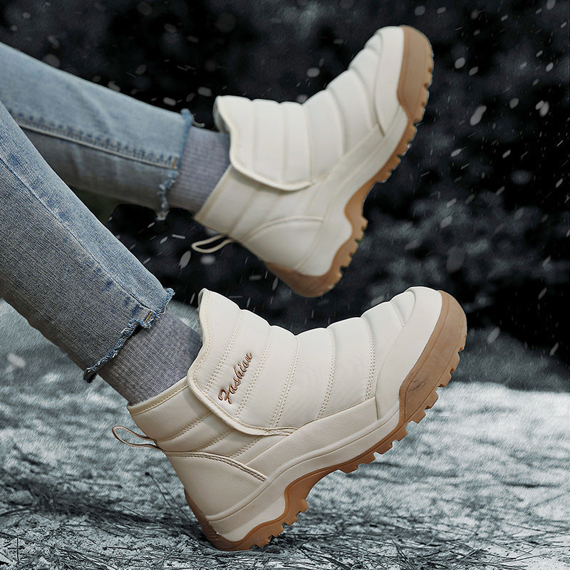 Damen Winterliche Sneakerboots mit isolierender Polsterung und rutschfester Sohle