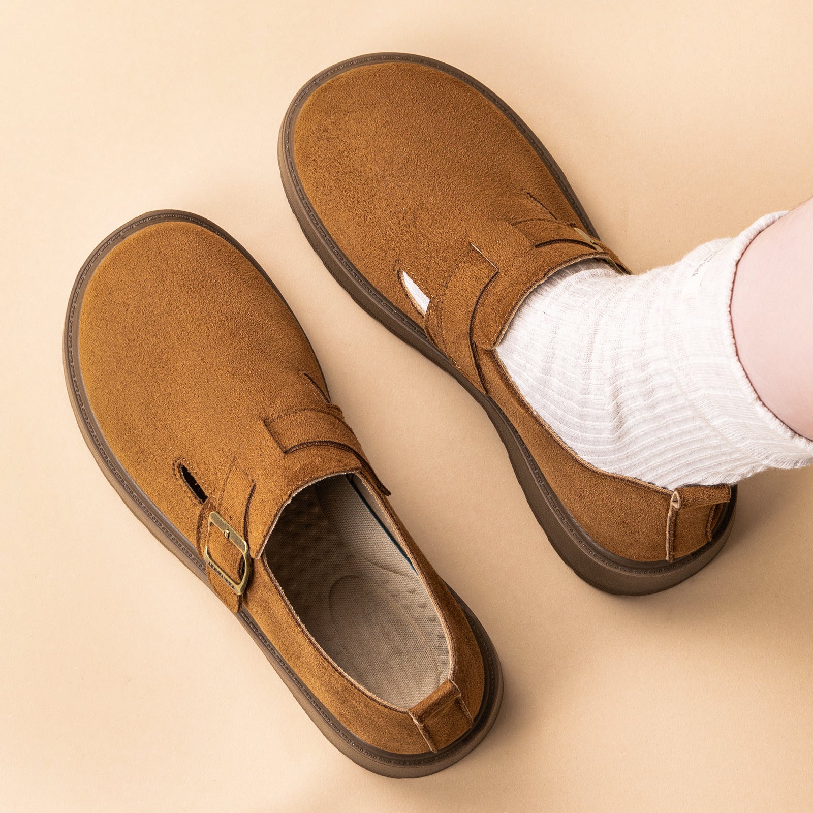 Damen modische und bequeme Clogs mit verstellbarem Riemen R&B