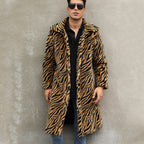 Herren Trendiger Tiermuster-Mantel R&B