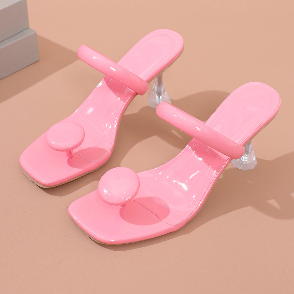 Damen Elegante und raffinierte Mules mit durchsichtigen Akzenten R&B