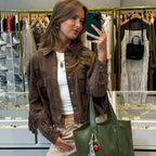 Damen Wildlederjacke mit Fransen R&B