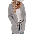 Damen Großer Strickcardigan mit aufwendigem Maschenmuster und praktischen Taschen R&B