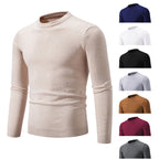 Herren klassischer Rundhals-Pullover aus weichem Strick R&B