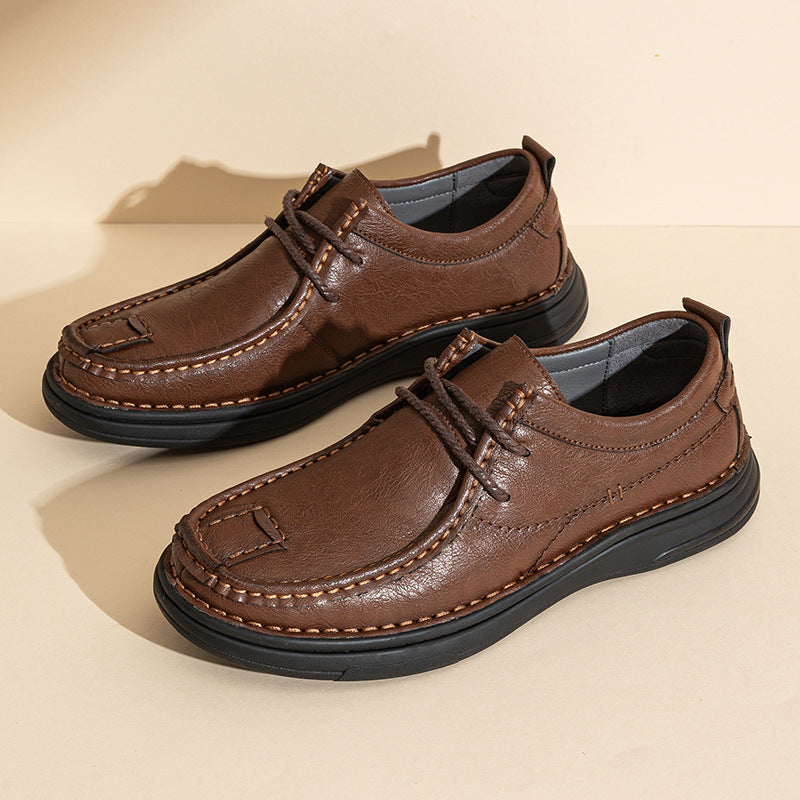 Herren Modische Schnürschuhe aus hochwertigem Kunstleder R&B