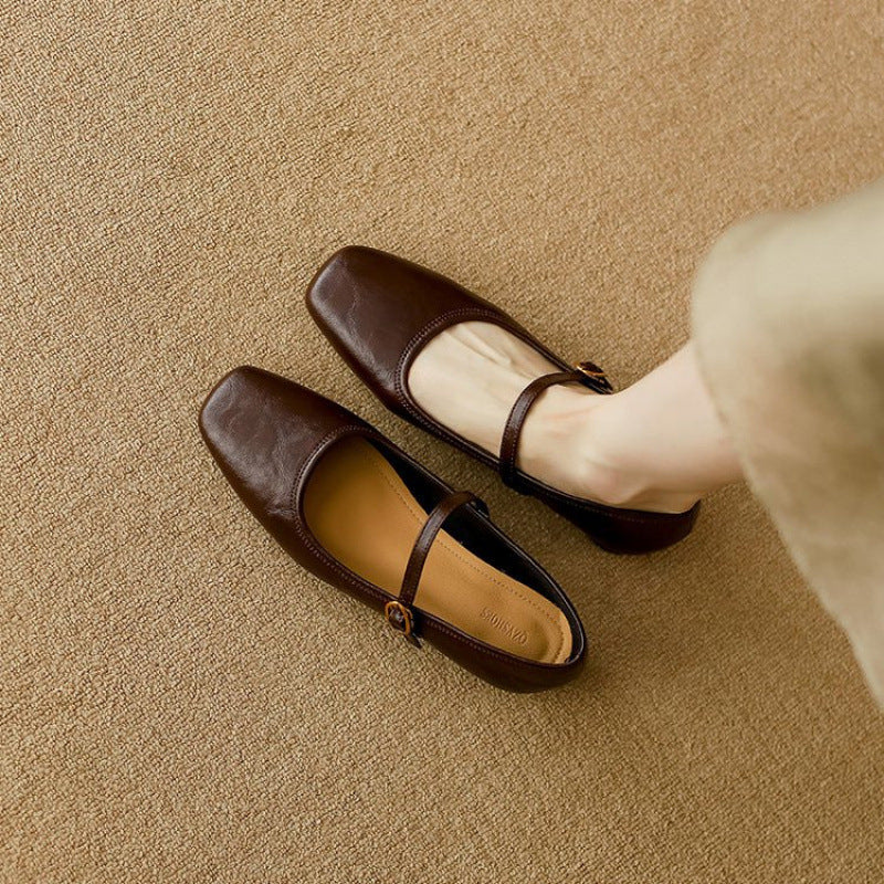 Damen Ballerinas mit modischem Riemchen R&B