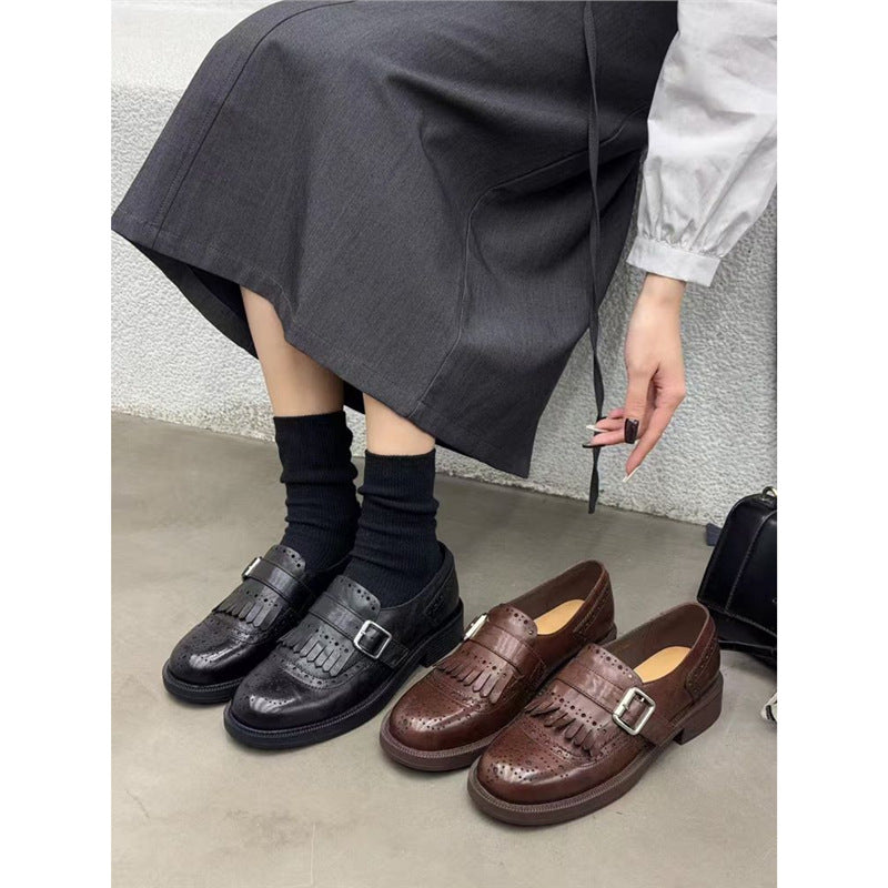 Damen Brogues mit verziertem Riemen R&B