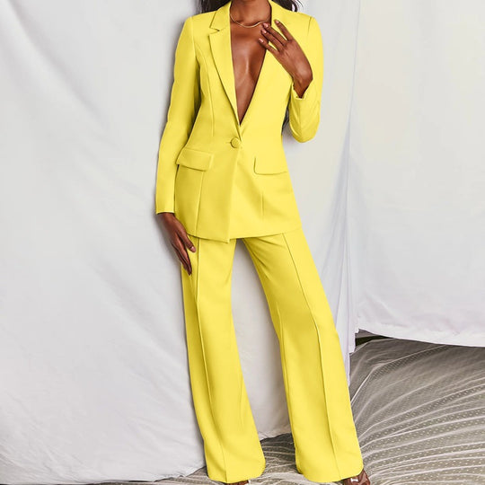 Damen Eleganter Anzug mit übergroßem Schnitt und modischen Akzenten R&B