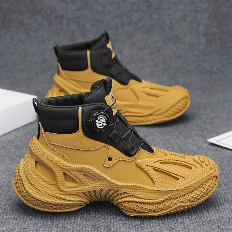 Damen stylische High-Top Sneakers mit dynamischem Sohlendesign R&B