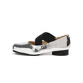Damen elegante Ballerinas mit elastischen Riemen und glänzender Leder-Oberfläche