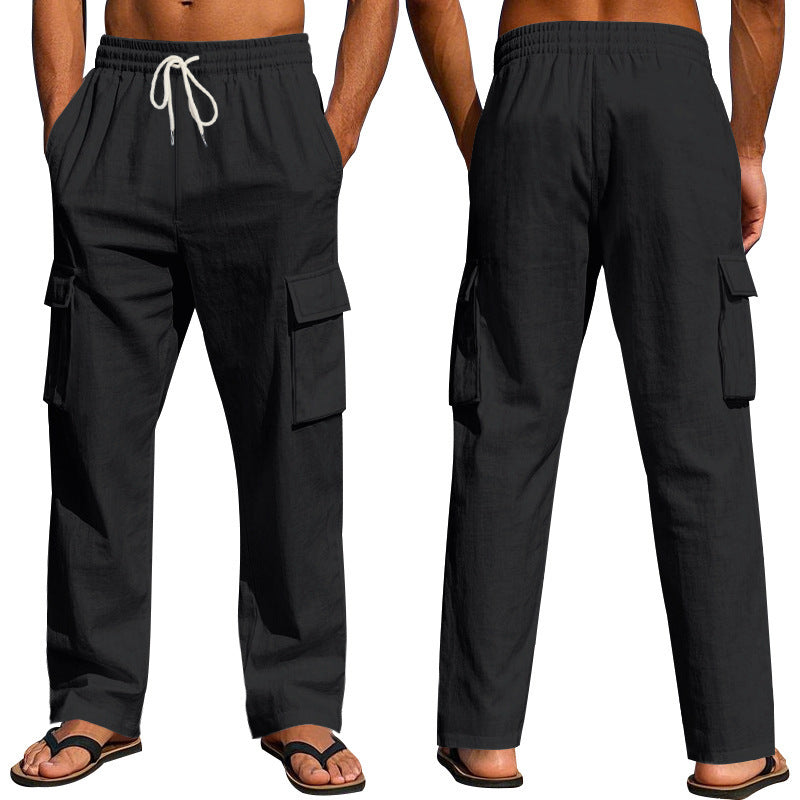 Herren Cargo-Hose mit verstellbarem Bund und praktischen Seitentaschen R&B