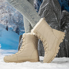 Damen wasserdichte Winterstiefel mit isolierendem Futter und rutschfester Sohle