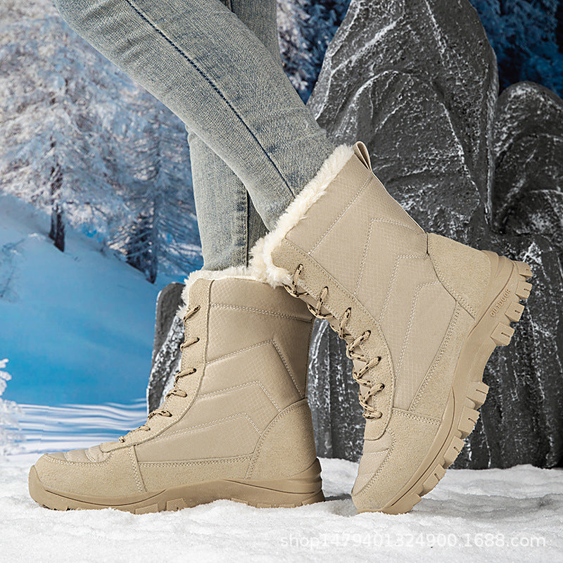 Damen wasserdichte Winterstiefel mit isolierendem Futter und rutschfester Sohle