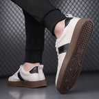 Damen Modische Sneakers aus hochwertigem Leder mit elegantem Design und rutschfester Sohle R&B