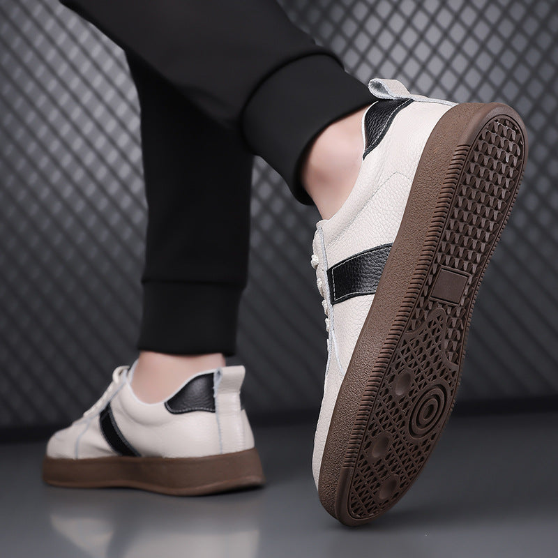 Damen Modische Sneakers aus hochwertigem Leder mit elegantem Design und rutschfester Sohle R&B