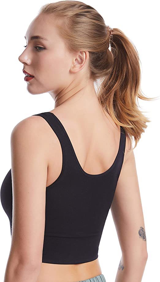 Damen Sportliches Cropped Top R&B