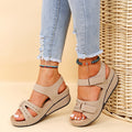 Damen Komfortable und elegante Keil-Sandalen R&B