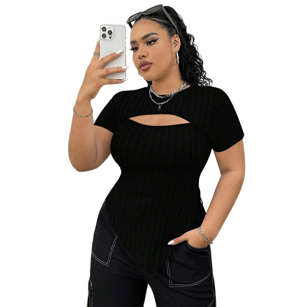 Damen schicke Bodys mit Auschnitt R&B