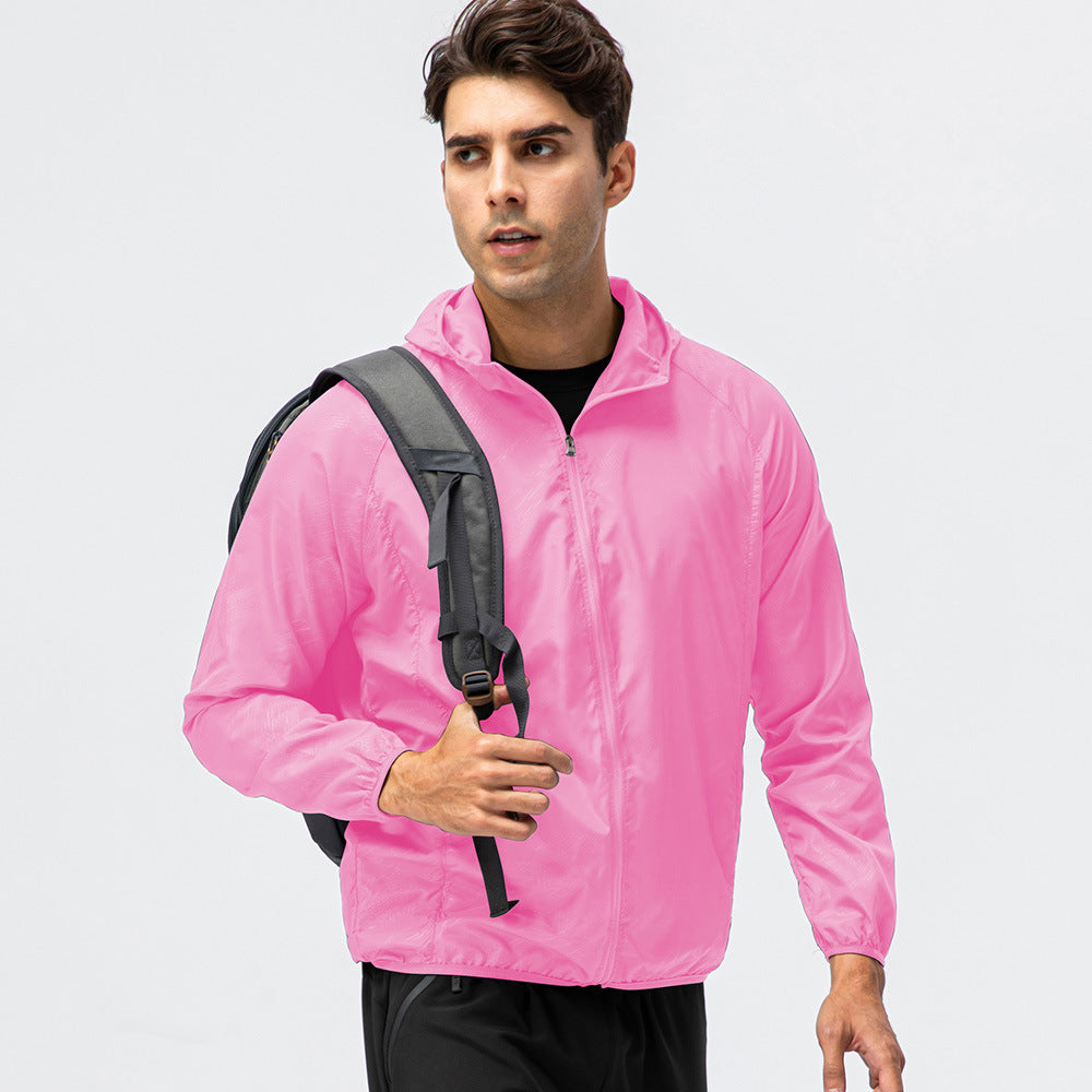 Herren leichte Laufjacke mit atmungsaktiven Eigenschaften und reflektierendem Design R&B