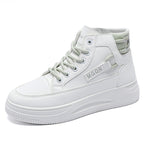 Damen Modische High-Top Sneakers mit gepolsterter Innensohle und rutschfester Sohle R&B