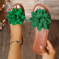 Damen Komfortable Sandalen mit floralem Dekor R&B