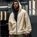 Herren Kapuzenjacke mit leichtem Reißverschluss und praktischen Taschen R&B