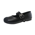 Damen Ballerinas mit verstellbarem Riemen und komfortabler Fußbettgestaltung R&B