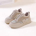Damen Sportliche Sneakers mit atmungsaktiven Mesh-Einsätzen und rutschfester Sohle R&B