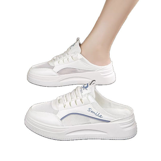 Damen Sportliche Slip-On Sneakers mit atmungsaktiver Mesh-Oberfläche und zusätzlichem Komfort R&B