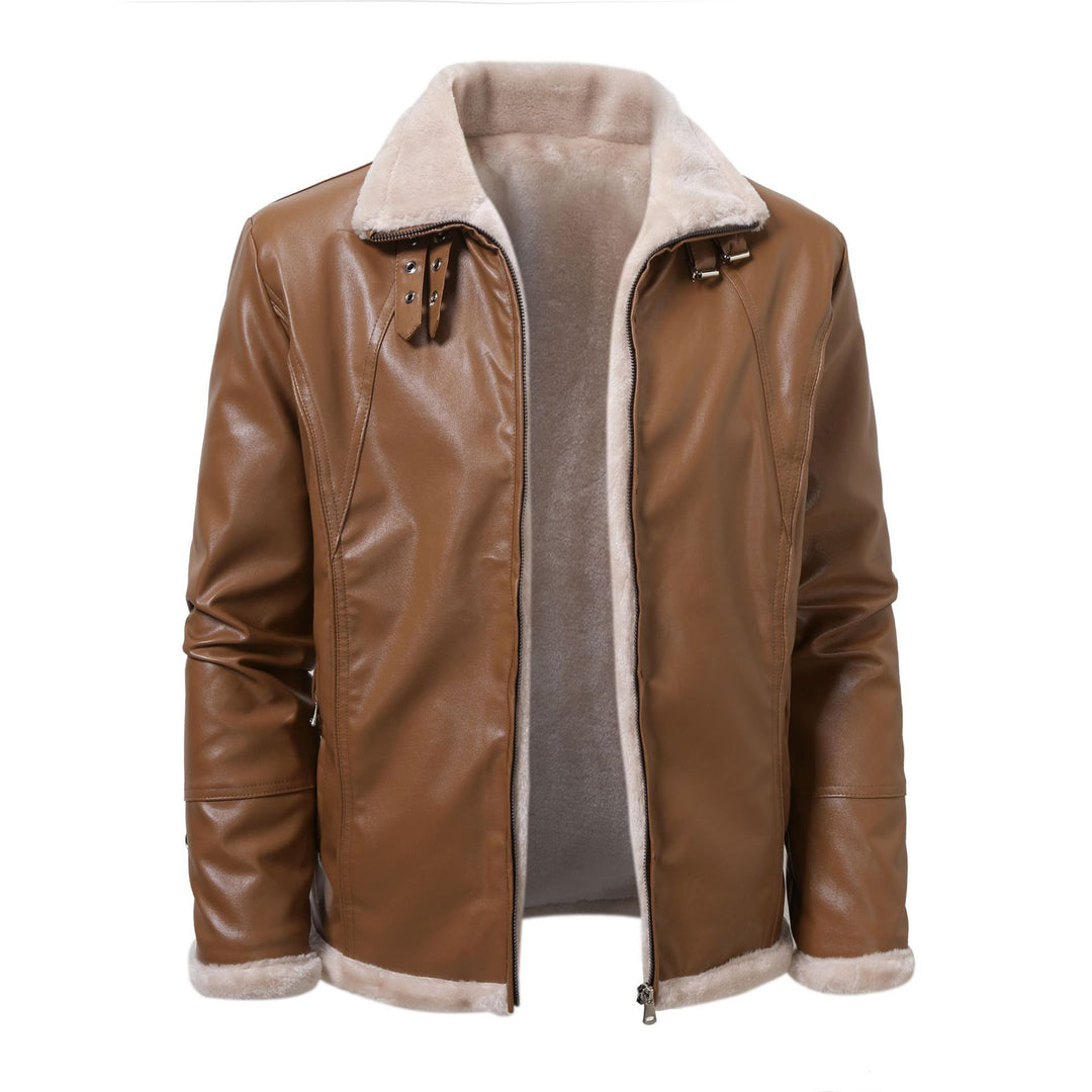 Herren elegante jacke mit Kuschelkragen R&B