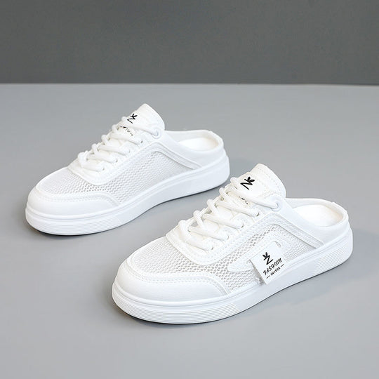 Damen leichte Slip-On Sneakers mit atmungsaktiver Mesh-Oberfläche R&B