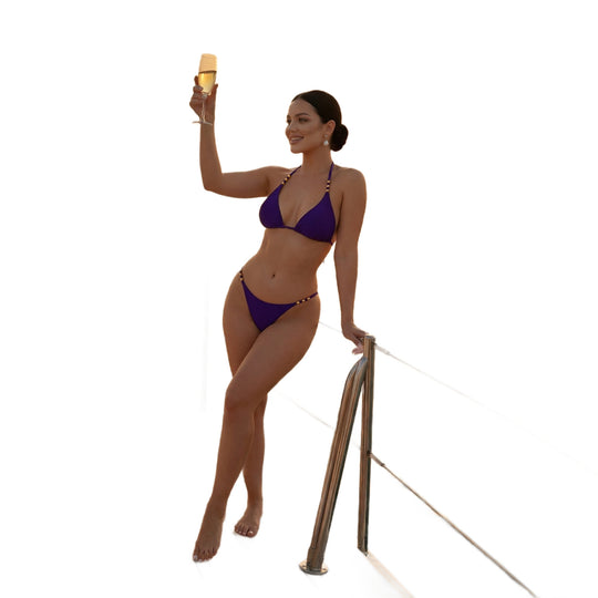 Damen Triangel-Bikini mit luxuriösen Verzierungen R&B