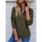 Damen Strickpullover mit kurzem Reißverschluss R&B