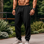 Herren Sportliche Jogginghose mit elastischem Bund und seitlichen Kontraststreifen R&B