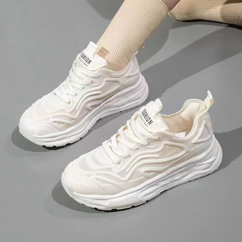 Damen Sportliche Sneaker mit atmungsaktiver Netzstruktur und dämpfender Sohle R&B