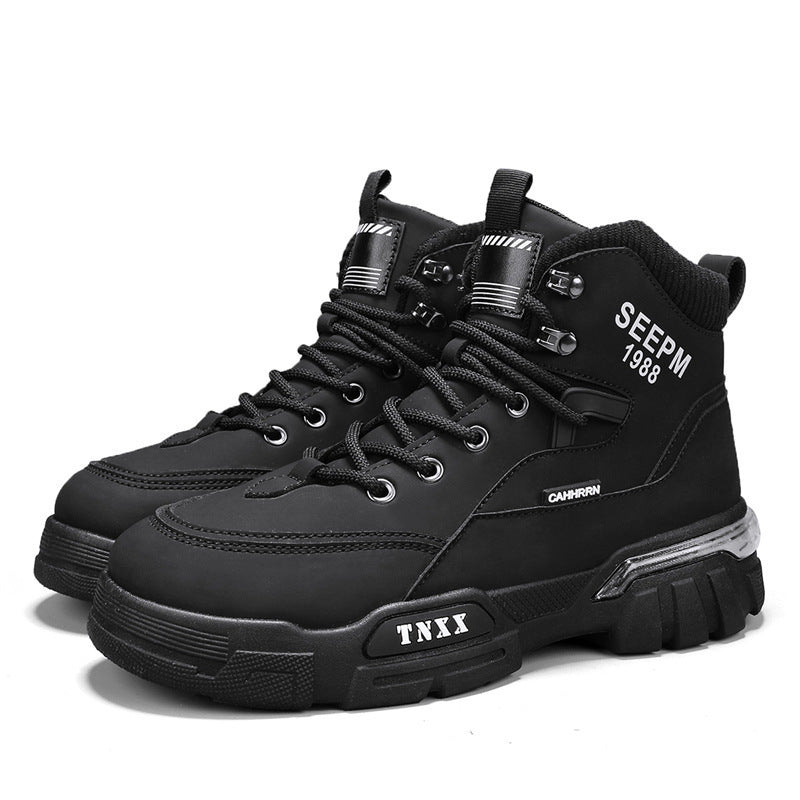 Herren modische High-Top Sneakers mit verstärkter Profilsohle und atmungsaktiver Innenausstattung R&B