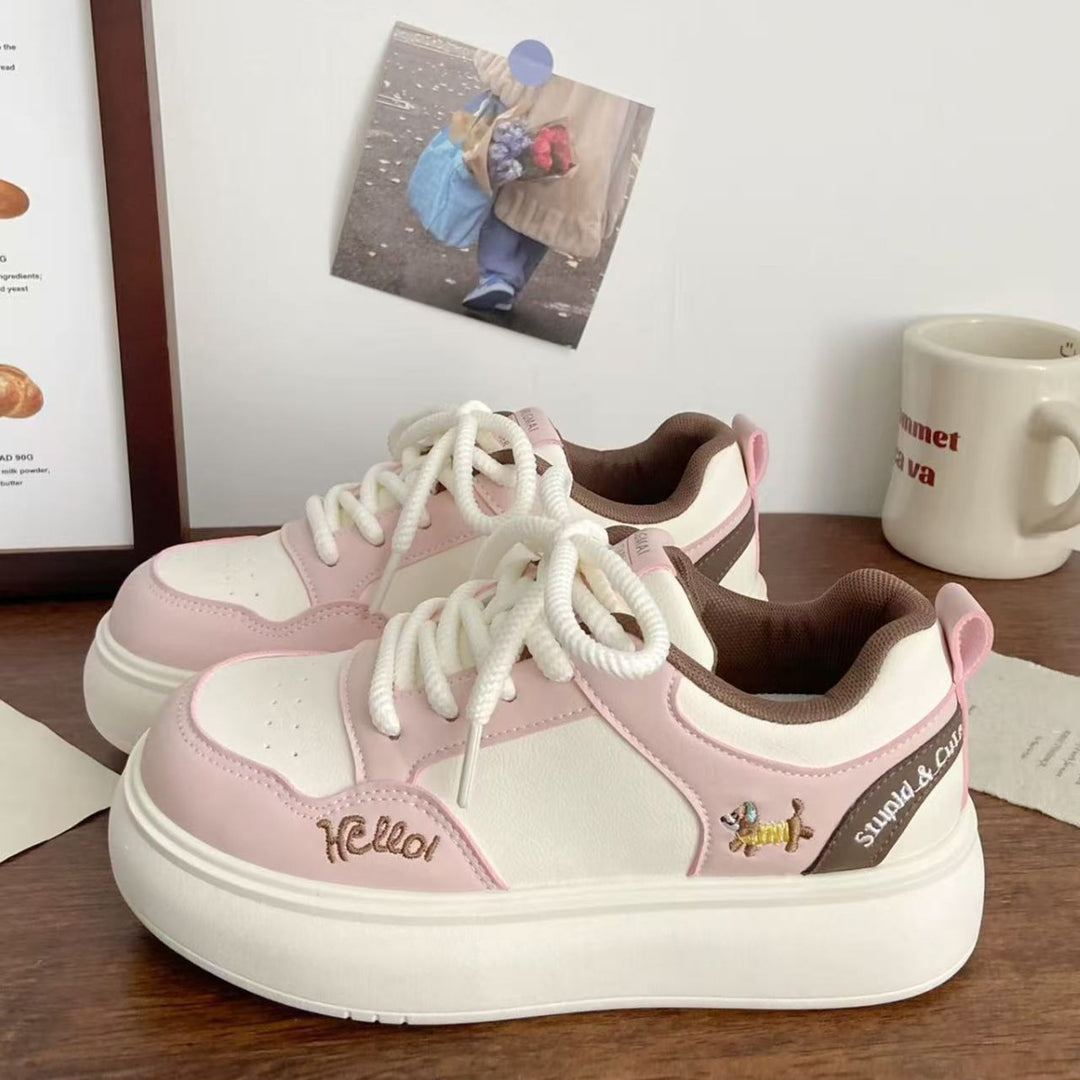 Damen Sneaker mit verspielten Tiermotiven und bequemer Dämpfung R&B