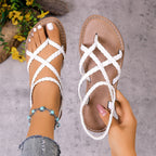 Damen Geflochtene Riemchen-Sandalen mit ergonomischer Fußbettung R&B