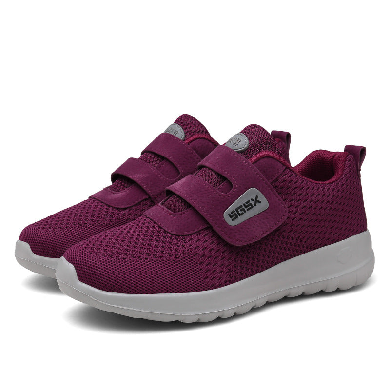 Damen Sportschuhe mit verstellbarem Klettverschluss und atmungsaktivem Mesh-Obermaterial R&B