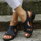 Damen Atmungsaktive Freizeitsandalen mit strukturiertem Riemendesign und flexiblem Fußbett R&B