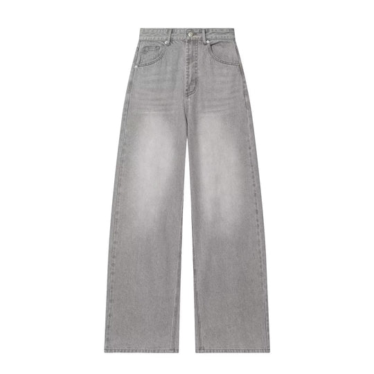 Damen Vintage High-Waist Wide-Leg Jeans mit authentischem Denim R&B
