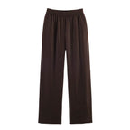 Damen elegante lockere Culotte mit elastischem Bund R&B