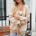 R&B | Gestreifte Klassische Strickjacke für Damen